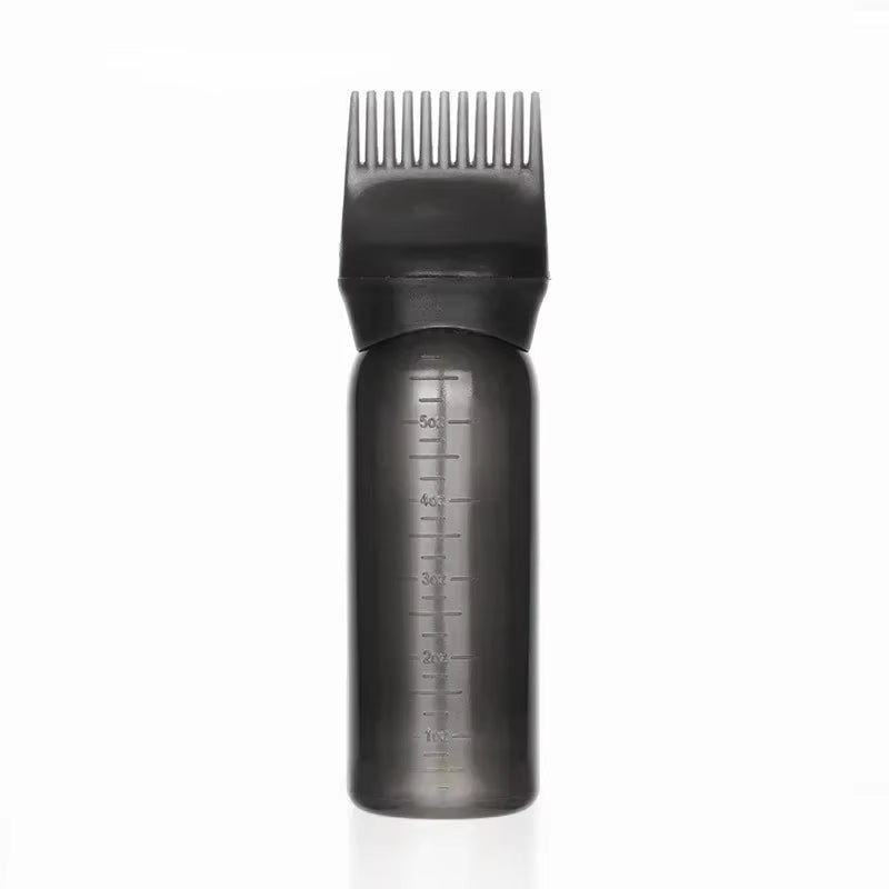 180Ml Plastic Hair Dye Bottles Refillable Bottle Applicator Comb Dispensing Salon Hair Coloring Hairdressing Styling Tool Comb