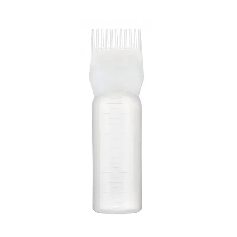 180Ml Plastic Hair Dye Bottles Refillable Bottle Applicator Comb Dispensing Salon Hair Coloring Hairdressing Styling Tool Comb