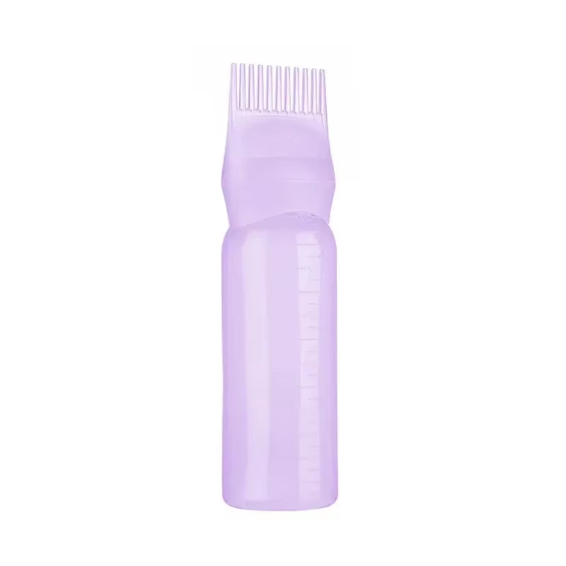 180Ml Plastic Hair Dye Bottles Refillable Bottle Applicator Comb Dispensing Salon Hair Coloring Hairdressing Styling Tool Comb